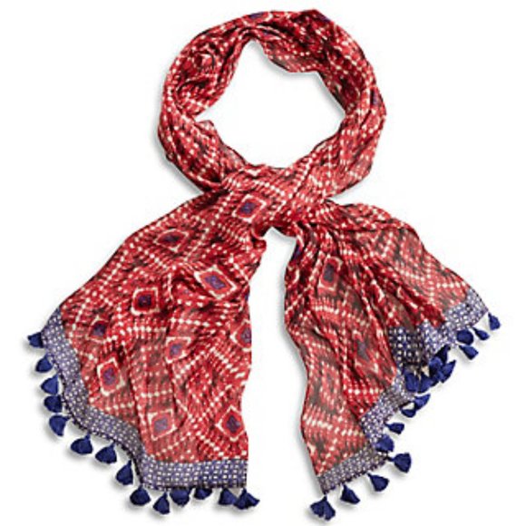 Lucky Brand Diamond Ikat Square Scarf NWT